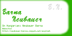 barna neubauer business card